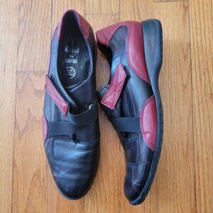 Rene by‎ Ara Germany Red Black Shoes US8 Comfort